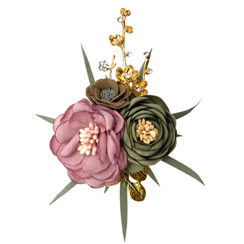 High-grade Handmade Cloth Flower Fabric Brooches Alloy Gold Branch Fashion Dress Coat Suit Dress Lapel Pin Accessories Jewelry
High-grade Handmade Cloth Flower Fabric Brooches Alloy Gold Branch Fashion Dress Coat Suit Dress Lapel Pin Accessories Jewelry
