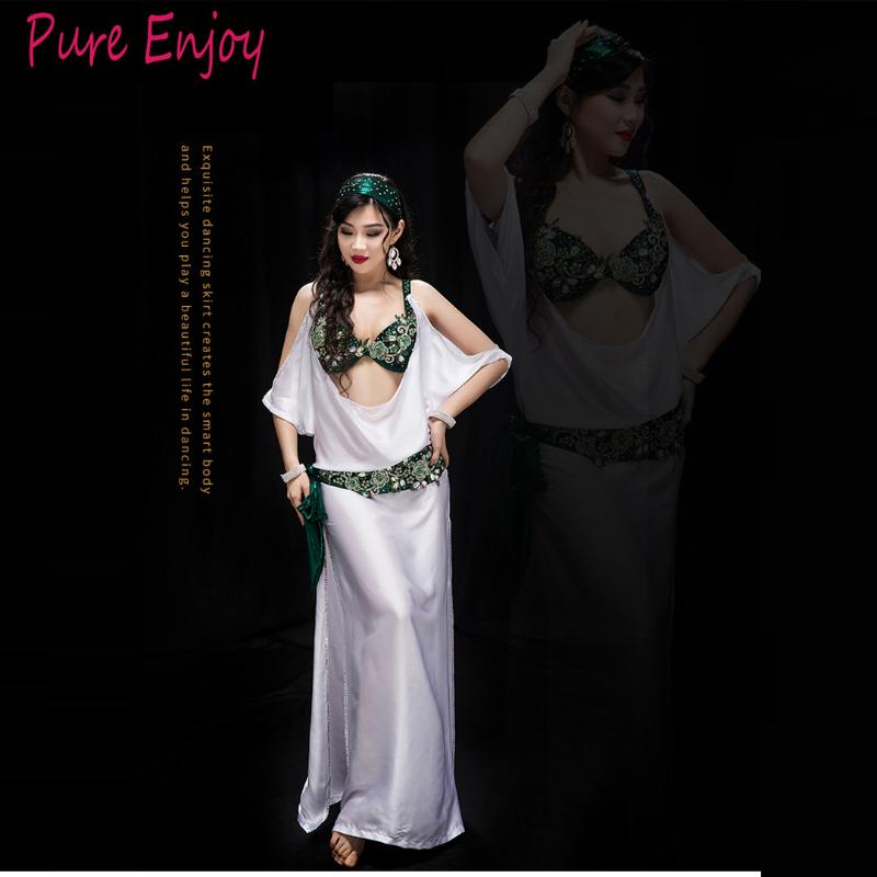 Belly Dancing Women Spandex And Silk Satin Belly Dance Costume Set Girls Dance Bra+safety Shorts+Robe Headband Waistband, White
Belly Dancing Women Spandex And Silk Satin Belly Dance Costume Set Girls Dance Bra+safety Shorts+Robe Headband Waistband, White
