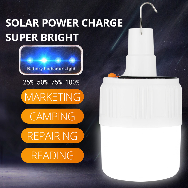 Portable Lanterns Rechargeable LED Bulb Lamp Solar Charge Household emergency lights Night Market Light Outdoor Camping light 
Portable Lanterns Rechargeable LED Bulb Lamp Solar Charge Household emergency lights Night Market Light Outdoor Camping light