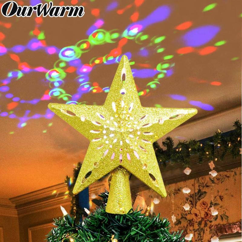 OurWarm 3D Glitter Star LED Christmas Tree Topper White Snowflake Projector Laser Christmas Tree Ornament For New Year Party dec
OurWarm 3D Glitter Star LED Christmas Tree Topper White Snowflake Projector Laser Christmas Tree Ornament For New Year Party dec