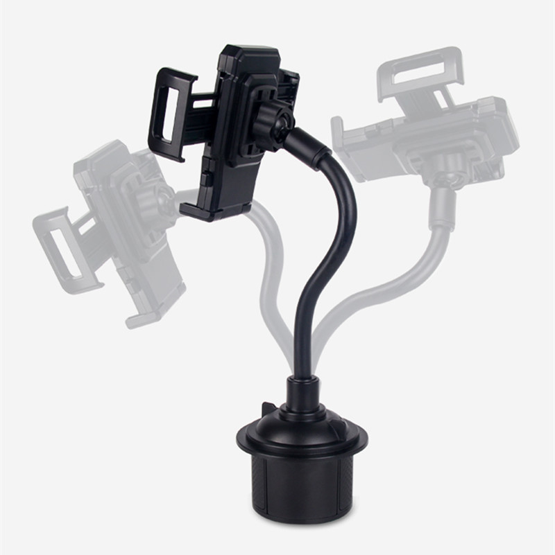 Weathertech Cup Holder Universal Cell Phone Mount 2in1 Car Cradles Adjustable Gooseneck Holder Compatible for Android Samsung iP55