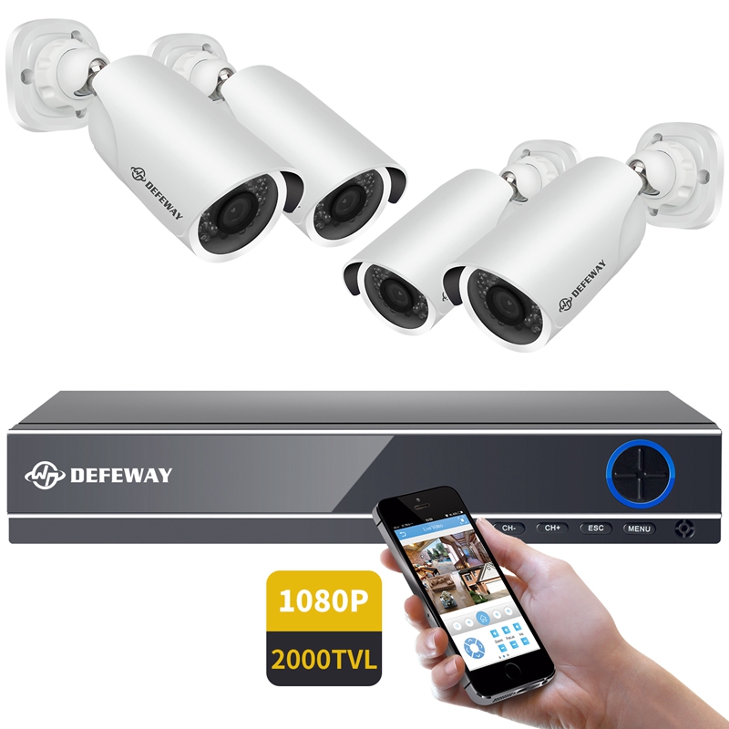 DEFEWAY Kit Camera Video Surveillance 1080P CCTV System 8CH Surveillance Camera System 4 Security Video Kit
DEFEWAY Kit Camera Video Surveillance 1080P CCTV System 8CH Surveillance Camera System 4 Security Video Kit