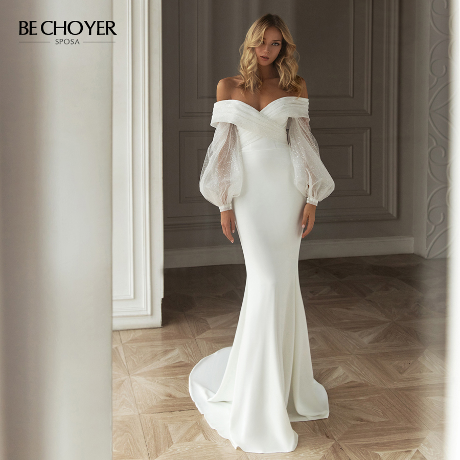 Wedding Dress Stunning Mermaid Sweetheart Puff Sleeve Satin Vestido de Noiva 2020 Fashion Princess BECHOYER EL106 Bridal Gown, Pink
Wedding Dress Stunning Mermaid Sweetheart Puff Sleeve Satin Vestido de Noiva 2020 Fashion Princess BECHOYER EL106 Bridal Gown, Pink