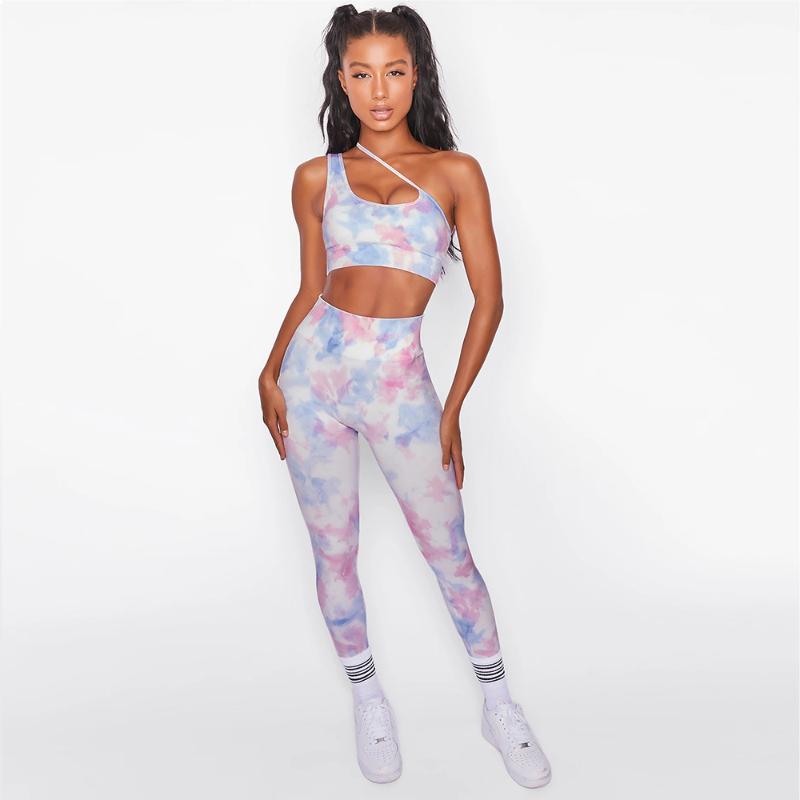 Oblique shoulder digital printing yoga suit outfits athletic High Waist Yoga Gym leggings Sportswear Sport Set
Oblique shoulder digital printing yoga suit outfits athletic High Waist Yoga Gym leggings Sportswear Sport Set