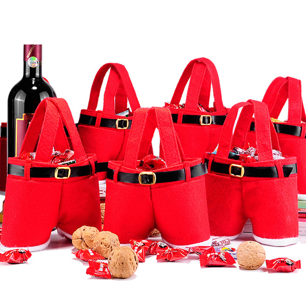 Santa Pants Candy Bag Christmas Decorations for Home Xmas Sack Cute Children Gift Wedding Present
Santa Pants Candy Bag Christmas Decorations for Home Xmas Sack Cute Children Gift Wedding Present
