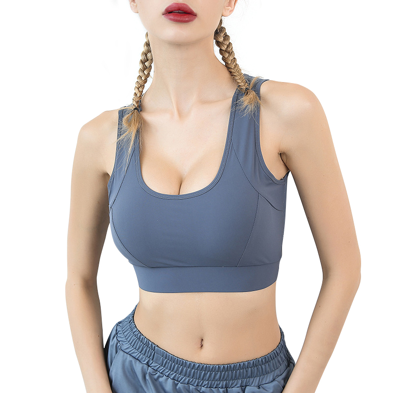 Breathable Back Mesh Sport Bra Push Up Top Fitness With Solid Wide Shoulder Straps For High Impact Shockproof Active Brassiere, Black
Breathable Back Mesh Sport Bra Push Up Top Fitness With Solid Wide Shoulder Straps For High Impact Shockproof Active Brassiere, Black