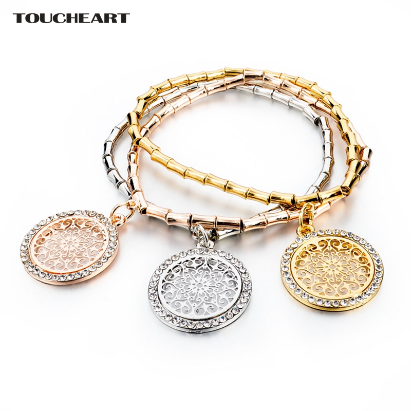 TOUCHEART Crystal Handmade Bracelets & bangles With Stones For Women Gold Hollow Round Charms Femme Jewelry Bracelet SBR140632
TOUCHEART Crystal Handmade Bracelets & bangles With Stones For Women Gold Hollow Round Charms Femme Jewelry Bracelet SBR140632