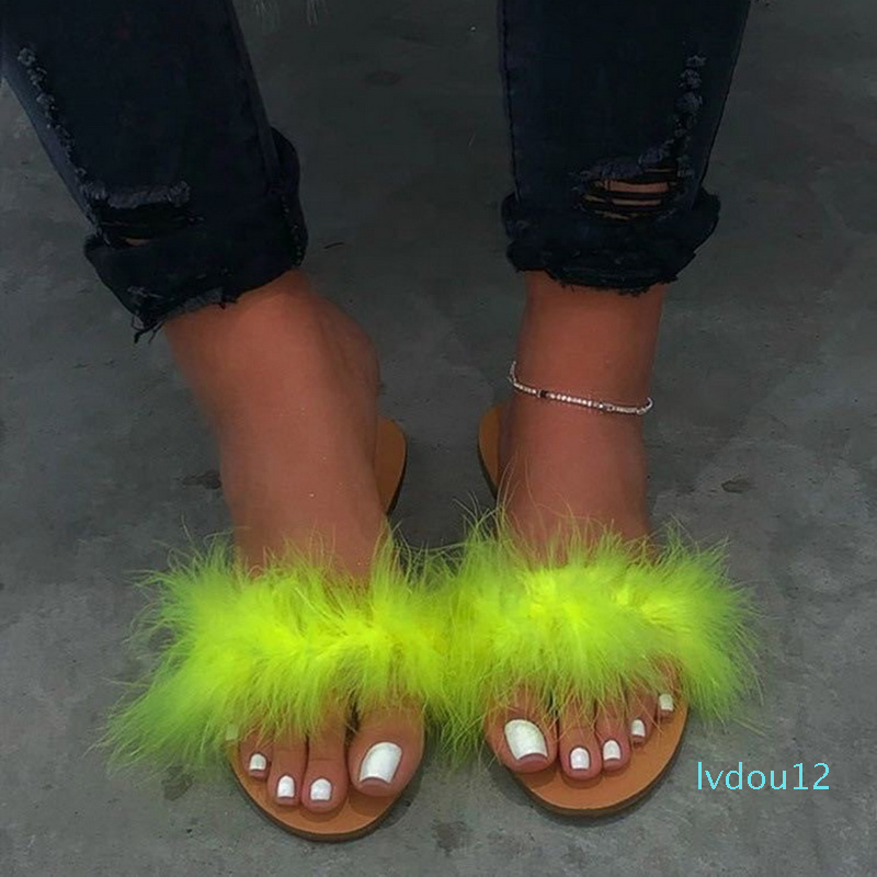 Hot Sale- 2020 Summer Faux Fur Women Slippers Flip Flops Flat Non-slip Woman's Indoor Slides Girls Casual Shoes Home Outdoor Slippers, Black
Hot Sale- 2020 Summer Faux Fur Women Slippers Flip Flops Flat Non-slip Woman's Indoor Slides Girls Casual Shoes Home Outdoor Slippers, Black