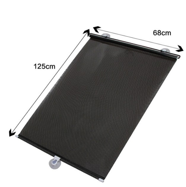Car Sunshade Curtain Rear Side Window Front Back Windshield Sun Block Blinks Black Cover Suction Cup Universal Cars Accessories 4.5