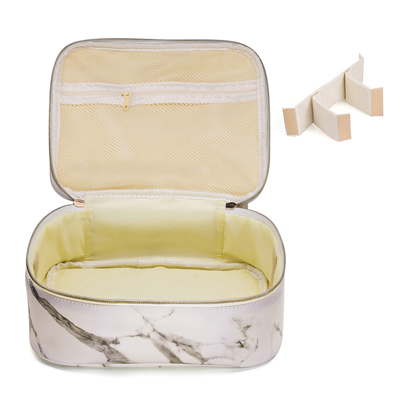 Multifunctional Marble Pattern Cosmetic Bag Large Capacity Storage Bag Waterproof PU Portable Travel Wash, White
Multifunctional Marble Pattern Cosmetic Bag Large Capacity Storage Bag Waterproof PU Portable Travel Wash, White