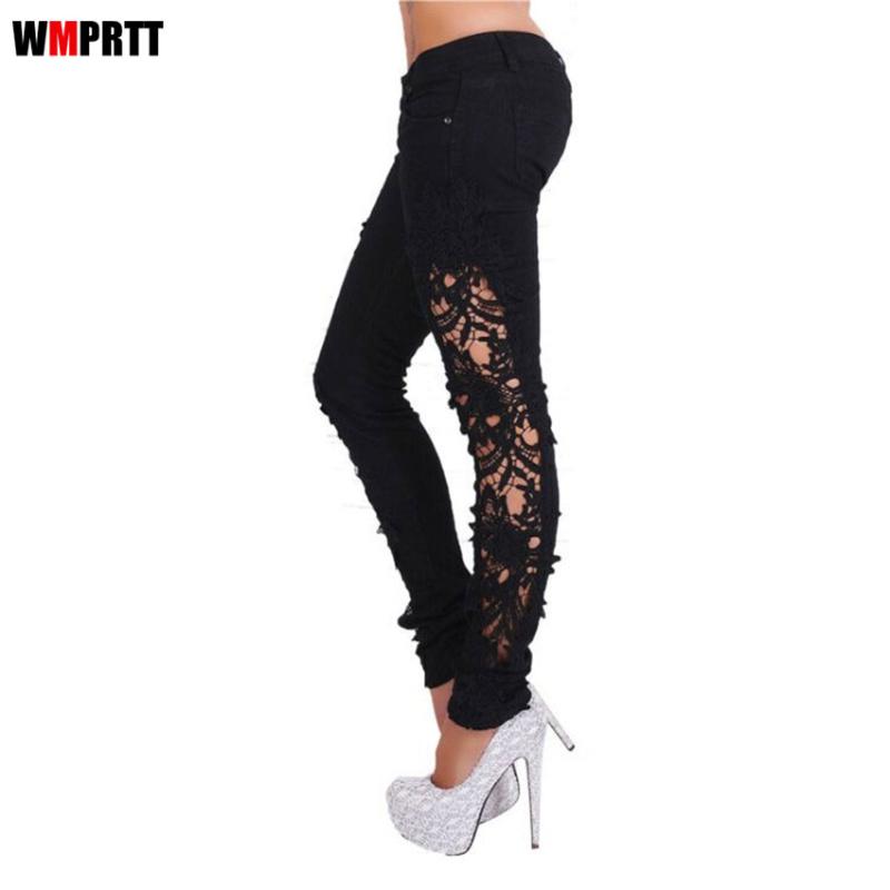 Women's Jeans 2021 Women Fashion Side Lace Hollow Out Skinny Denim Embroidery Hole Woman Pencil Pants Patchwork Trousers For, Black
Women's Jeans 2021 Women Fashion Side Lace Hollow Out Skinny Denim Embroidery Hole Woman Pencil Pants Patchwork Trousers For, Black