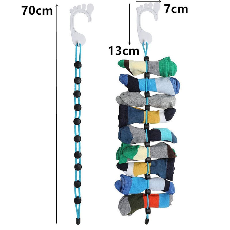 Socks Storage Organizer Sock Adjustable Non-slip Hanging Rope Hook Clips Sock Cleaning Aid Tool Socks Drying Hanger Clothesline
Socks Storage Organizer Sock Adjustable Non-slip Hanging Rope Hook Clips Sock Cleaning Aid Tool Socks Drying Hanger Clothesline