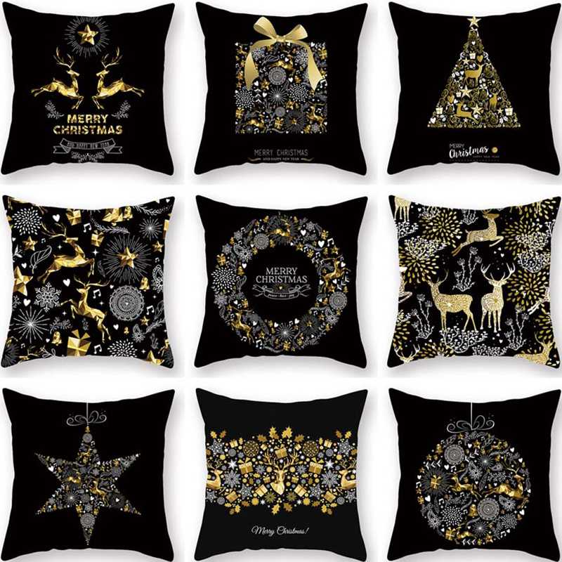 Gold Black Elk Deer Merry Christmas Pillow Case Cushion Cover Christmas Decorations for Home 2020 Ornaments Navidad
Gold Black Elk Deer Merry Christmas Pillow Case Cushion Cover Christmas Decorations for Home 2020 Ornaments Navidad