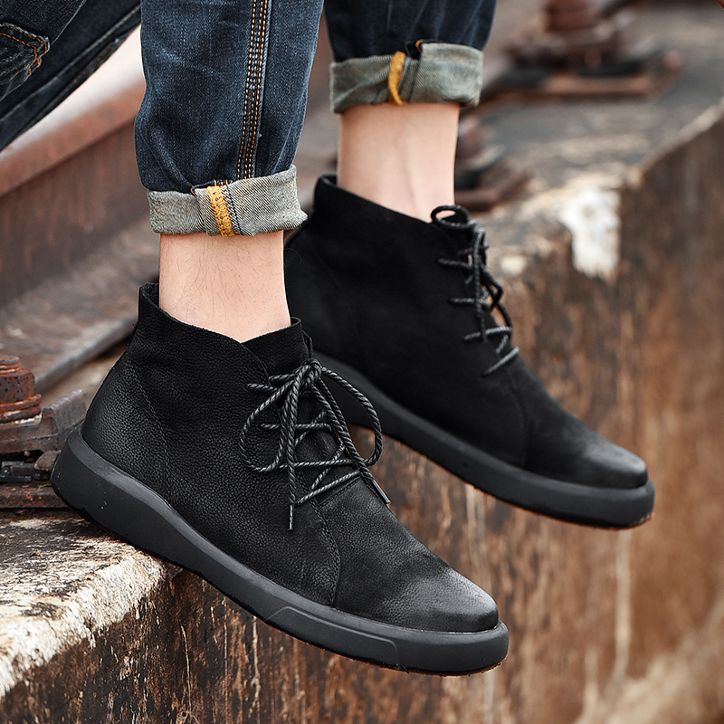 2020 Winter Warm Snow Boots Men Fashion with Fur Leather Men Boots Comfortable Work Ankle Male Footwear Rubber HX-155, Black
2020 Winter Warm Snow Boots Men Fashion with Fur Leather Men Boots Comfortable Work Ankle Male Footwear Rubber HX-155, Black