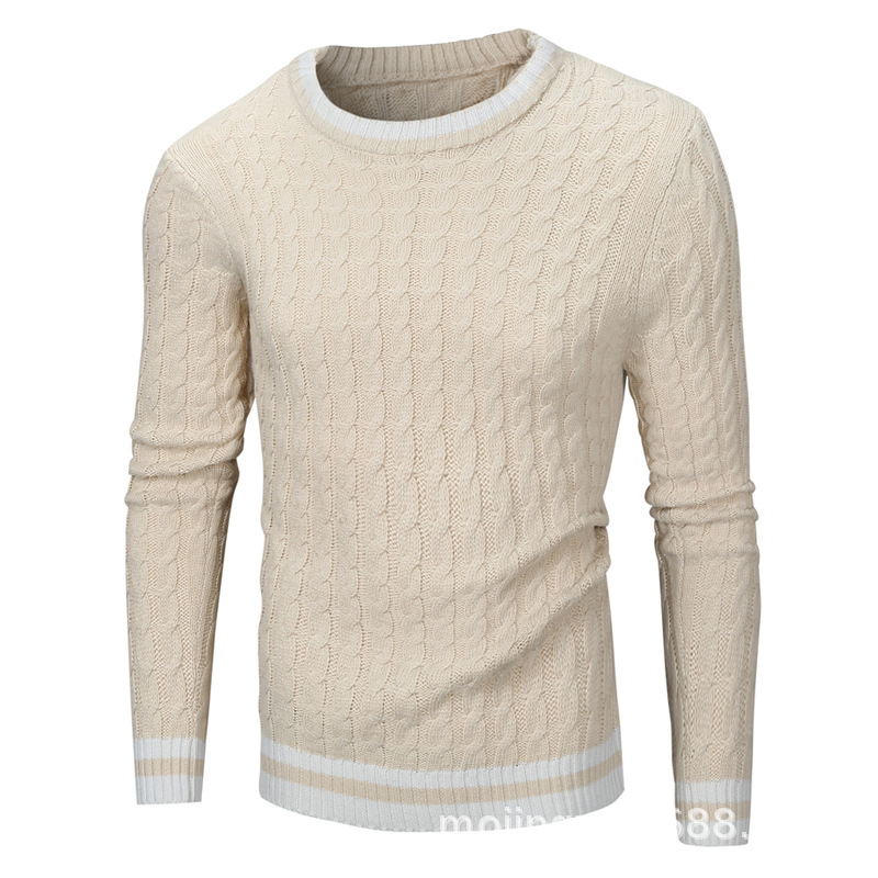 Men Twisted Knitted Sweater 2020 Autumn New Men's Casual Knitted O-Neck Pullover Sweaters Long-sleeved Multi-color Sweaters, Beige
Men Twisted Knitted Sweater 2020 Autumn New Men's Casual Knitted O-Neck Pullover Sweaters Long-sleeved Multi-color Sweaters, Beige