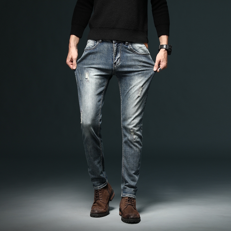 High Quality Mens Jeans Holes Frayed Hip Hop Ripped Blue Stretch Streetwear Distressed Moto Biker Jeans Male Denim Pants,M004, Vintage blue
High Quality Mens Jeans Holes Frayed Hip Hop Ripped Blue Stretch Streetwear Distressed Moto Biker Jeans Male Denim Pants,M004, Vintage blue