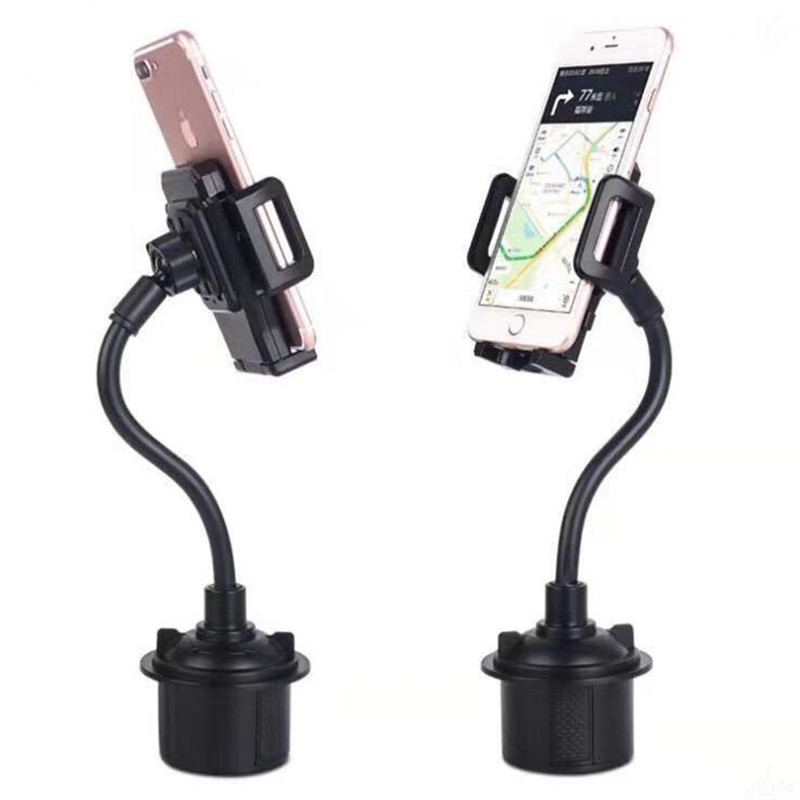 Weathertech Cup Holder Universal Cell Phone Mount 2in1 Car Cradles Adjustable Gooseneck Holder Compatible for Android Samsung iP55