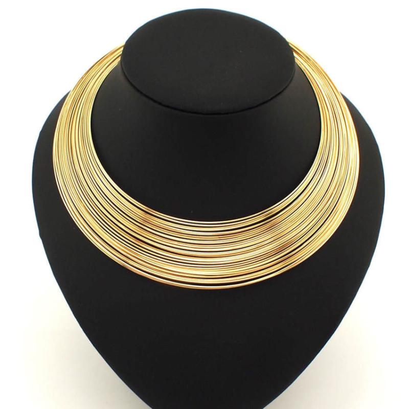 Women's Luxury Jewelry Wide Punk Necklaces Multilayer Gold Necklace Chain Luxury Choker Collar Necklace For Women Collier Femme
Women's Luxury Jewelry Wide Punk Necklaces Multilayer Gold Necklace Chain Luxury Choker Collar Necklace For Women Collier Femme