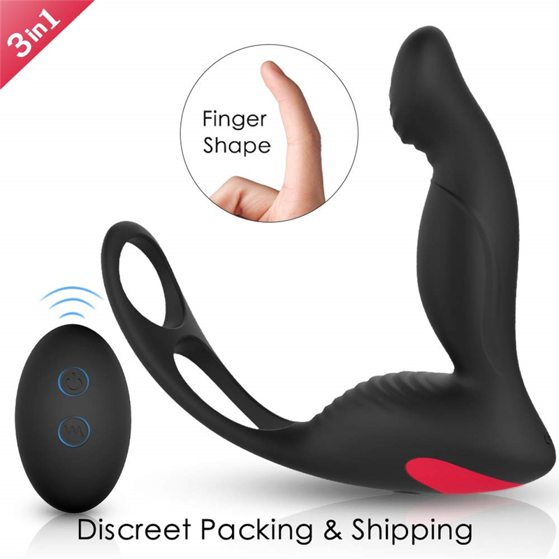 3-in-1 massage de la prostate Télécommande Vibrator pour deux Buttplug Cockring Anal Vibrator dilatateur Anal Dildo érotique Sex Toys Boutique Y2
