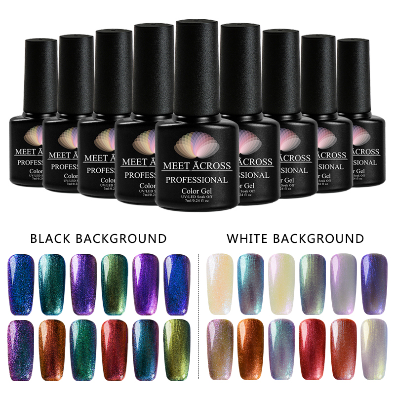 MEET ACROSS Chameleon Glitter Nail Gel Polish Sparkling Starry UV Gel Varnish 7ML Semi-permanent Lacquer UV Soak Off, W3117
MEET ACROSS Chameleon Glitter Nail Gel Polish Sparkling Starry UV Gel Varnish 7ML Semi-permanent Lacquer UV Soak Off, W3117