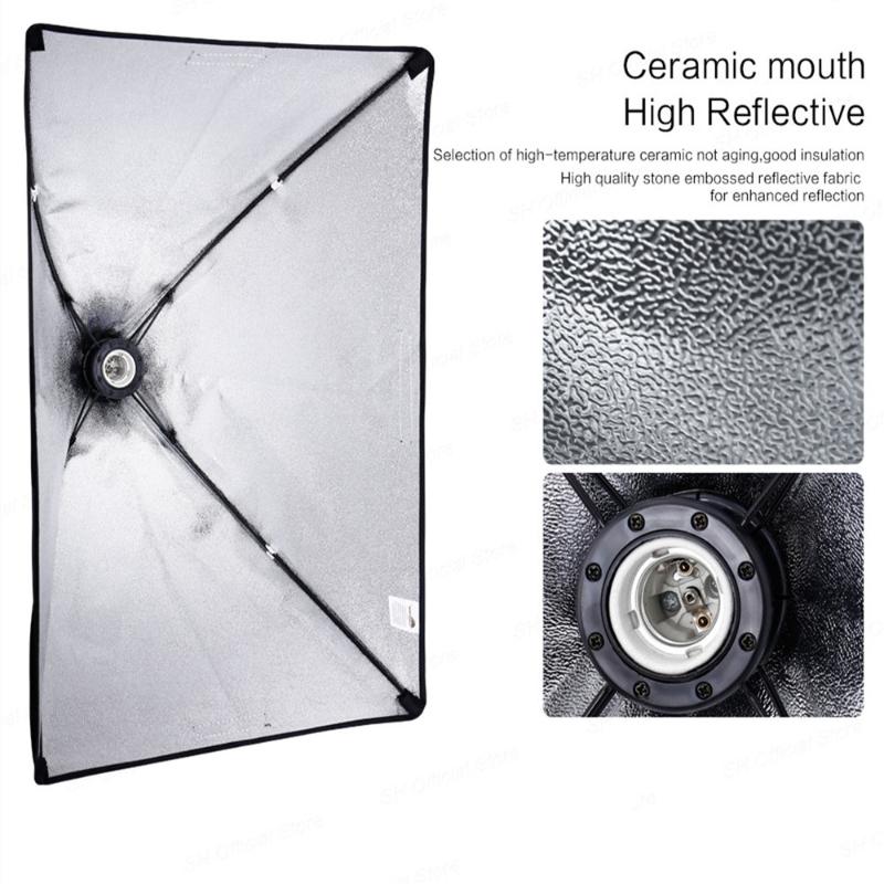 Photography Softbox Lighting Kits 50x70CM Light System soft boxes For Photo Studio Equipment
Photography Softbox Lighting Kits 50x70CM Light System soft boxes For Photo Studio Equipment