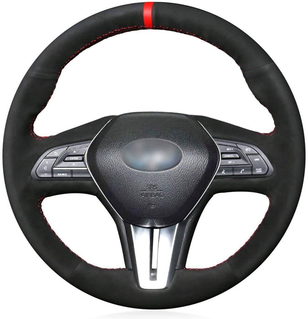 Black Leather Suede Auto Custom Steering Wheel Covers for Infiniti Q50 2018 Infiniti Q60 2017 2018 Infiniti QX50 2018 2019
Black Leather Suede Auto Custom Steering Wheel Covers for Infiniti Q50 2018 Infiniti Q60 2017 2018 Infiniti QX50 2018 2019