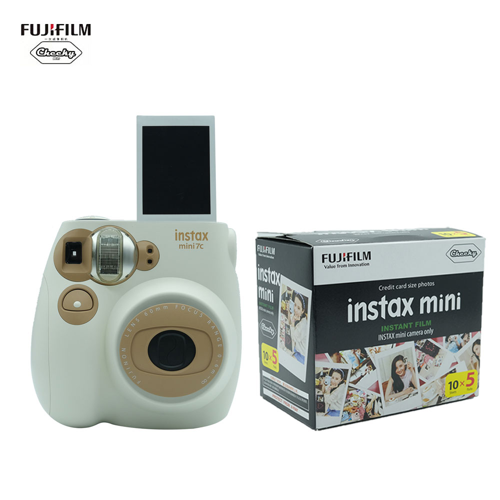 

New Year Best Gift INSTAX Mini7C Instant Camera Film Photo Camera + 10 20 50 Sheets Instax Mini7C 8 9 Film