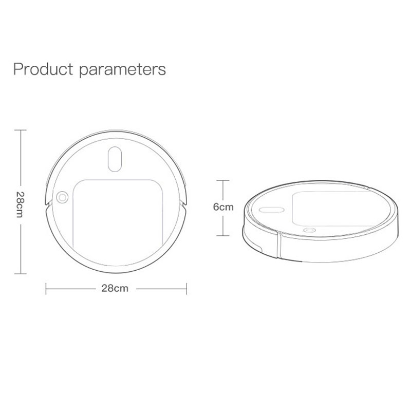 1800pa robot vacuum cleaner automatic vacuum cleaner robot cross-border charging cleaning machine small household appliances