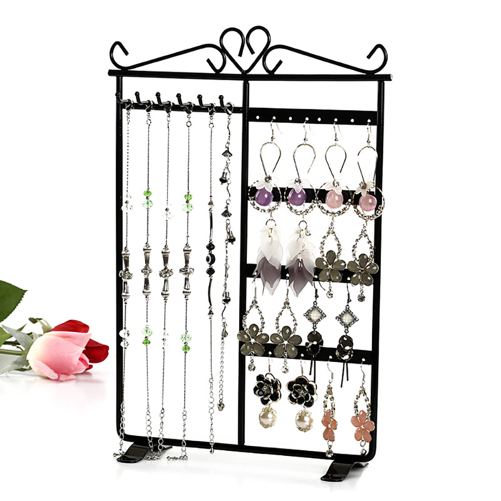 Earrings Necklace Jewelry Display Hanging Rack Metal Stand Organizer Holder fashion MX200810