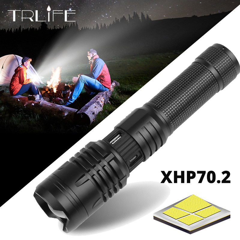 TRLIFE High Power XHP50/70.2 Rechargeable LED Power Brightness Tactical USB Torch Lantern For Camping
TRLIFE High Power XHP50/70.2 Rechargeable LED Power Brightness Tactical USB Torch Lantern For Camping