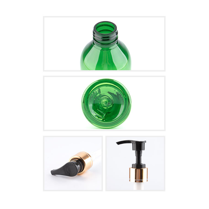 250ml x 25 Plastic Lotion Pump Bottles Gold Screw Cap PET Cream Bottle For Facial Cleanser Shampoo Shower Gel Make-up Remover