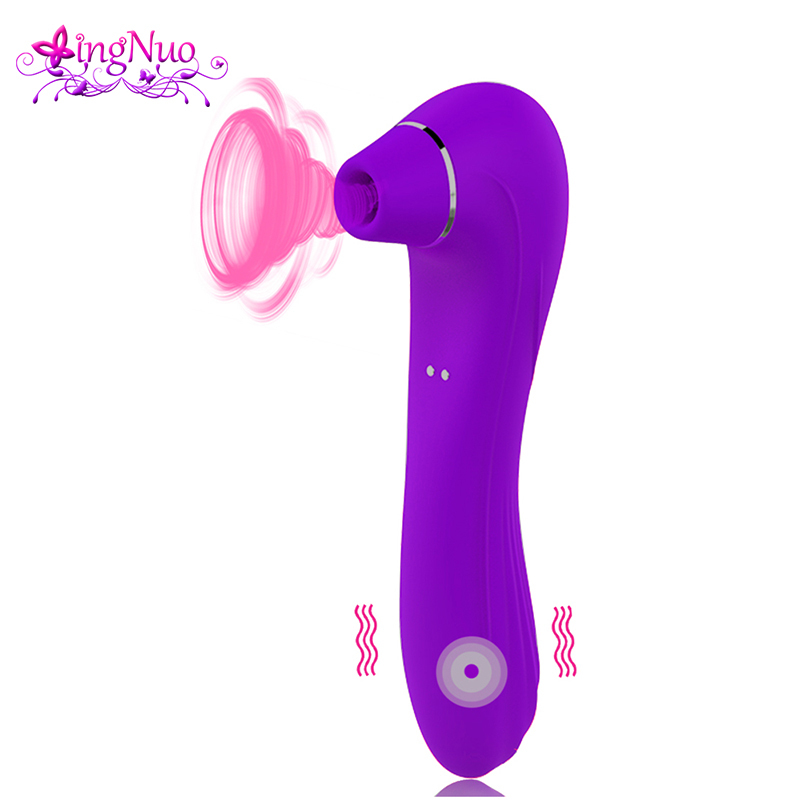 AV Vibrator Sex Toys Femme Sucer vibrateur pour adultes soufflant aspiration Clitoris Stimulateur Masturbateur Lèche Titiller Y200409