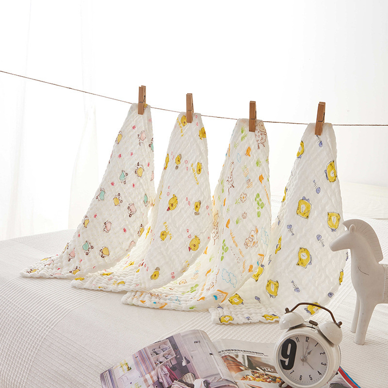 Six layer yarn printed children's towel small square towel 4 pieces of combed yarn baby for baby's soft care baby wrap, Mixed color 4 pack
Six layer yarn printed children's towel small square towel 4 pieces of combed yarn baby for baby's soft care baby wrap, Mixed color 4 pack