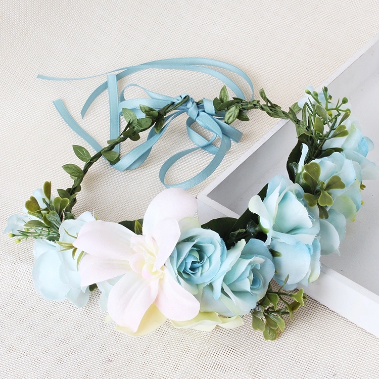 Adjustable floral headband Flower Headband Wedding Flower Crown Wreath Hair Accessories