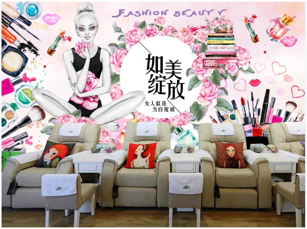 3d wallpaper custom photo mural Flower Cosmetics Shop Nail Shop Clothing Store home decor 3d wall murals wallpaper for living room, Non-woven wallpaper
3d wallpaper custom photo mural Flower Cosmetics Shop Nail Shop Clothing Store home decor 3d wall murals wallpaper for living room, Non-woven wallpaper