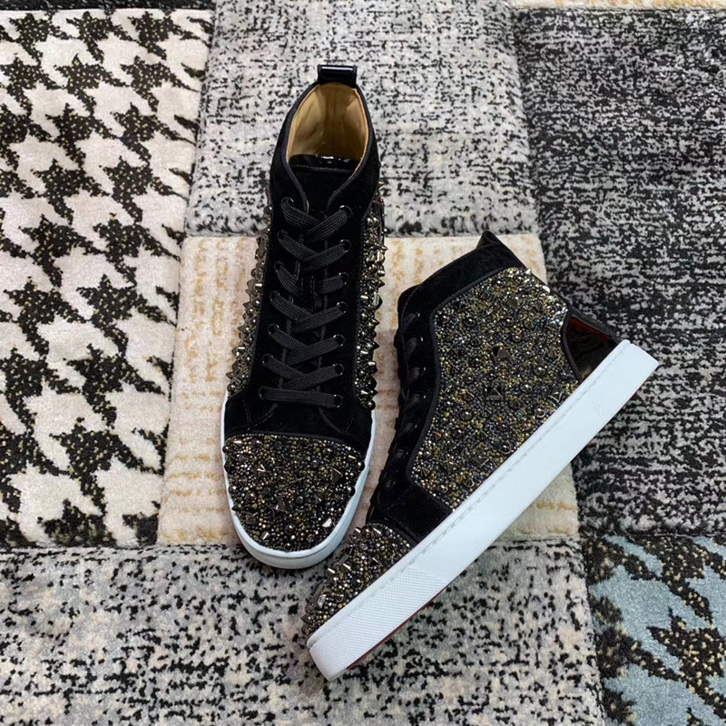 Cheap Designer Sneakers High Top Pik Pik Spikes Flats Rhinestone Red Bottom For Men&Women Leather Sneakers Party Casual, As is shown in
Cheap Designer Sneakers High Top Pik Pik Spikes Flats Rhinestone Red Bottom For Men&Women Leather Sneakers Party Casual, As is shown in