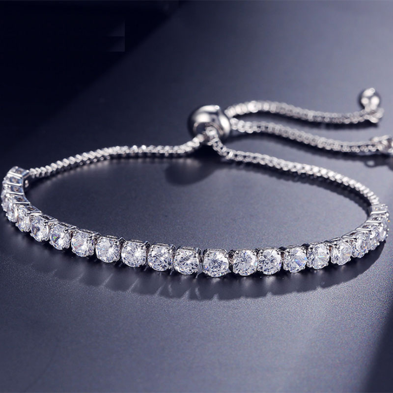 Adjustable Tennis Bracelets For Women Slide Rose Gold Color Chain Link Bracelets CZ Crystal Wedding Jewelry Mothers Day Gift
Adjustable Tennis Bracelets For Women Slide Rose Gold Color Chain Link Bracelets CZ Crystal Wedding Jewelry Mothers Day Gift