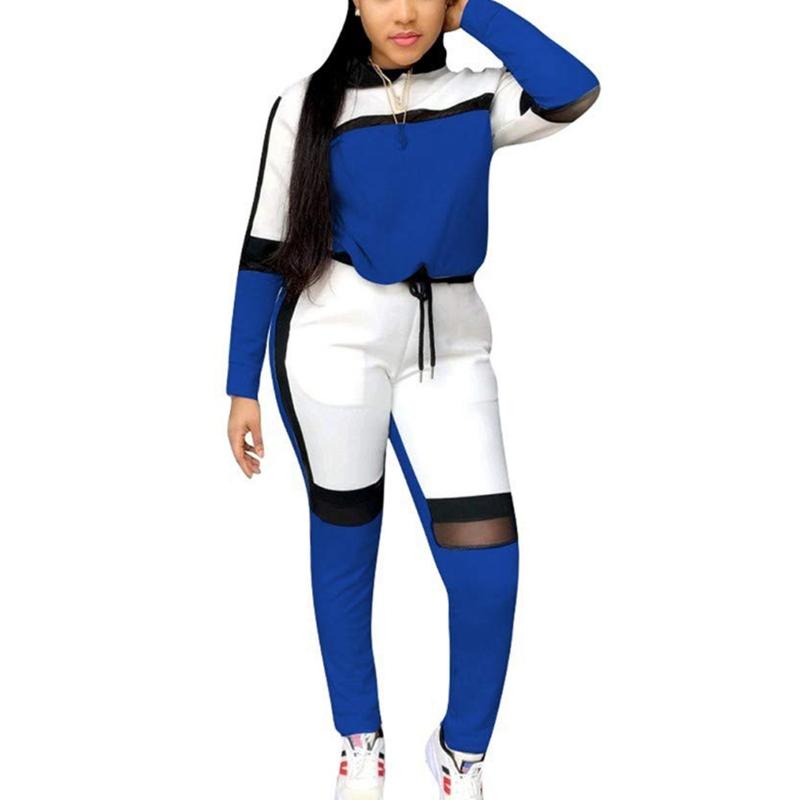 Women Tracksuit Hoodies Sweatshirt Long Pants Sets Sportwear Lounge Suit Patchwork Autumn Sexy Mesh Through Tracksuits, Red
Women Tracksuit Hoodies Sweatshirt Long Pants Sets Sportwear Lounge Suit Patchwork Autumn Sexy Mesh Through Tracksuits, Red