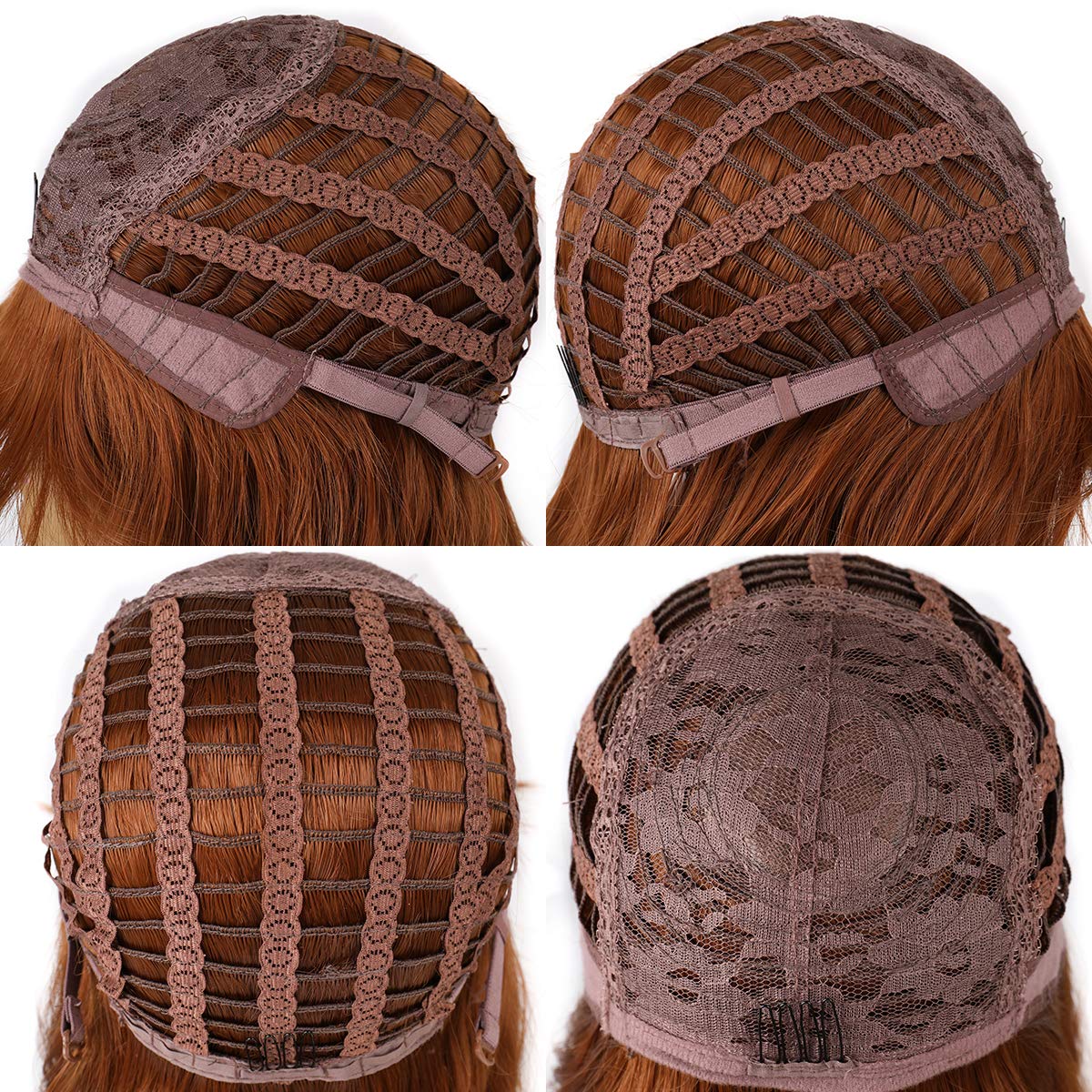 Woemns Short Wave Hair Synthetic Bob Middle Part Wig wiht Bangs Shoulder Length Fashion Wigs for Women Cosplay