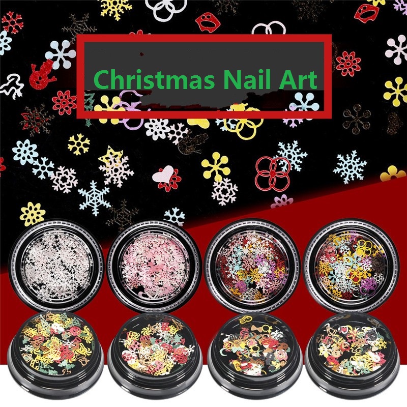 1 Box Nail Sequins Snowflakes Christmas Decoration Shiny Glitter Designs Mixed Colors 3D Stickers For Nail Art Manicure, 1#
1 Box Nail Sequins Snowflakes Christmas Decoration Shiny Glitter Designs Mixed Colors 3D Stickers For Nail Art Manicure, 1#