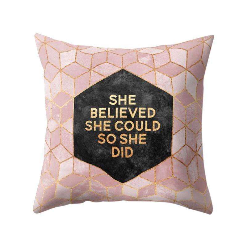 45x45cm Geometric Pattern Pillowcase Home Decoration Couch Sofa Square Cushion Covers Decorative Throw Pillow Case, Multi
45x45cm Geometric Pattern Pillowcase Home Decoration Couch Sofa Square Cushion Covers Decorative Throw Pillow Case, Multi
