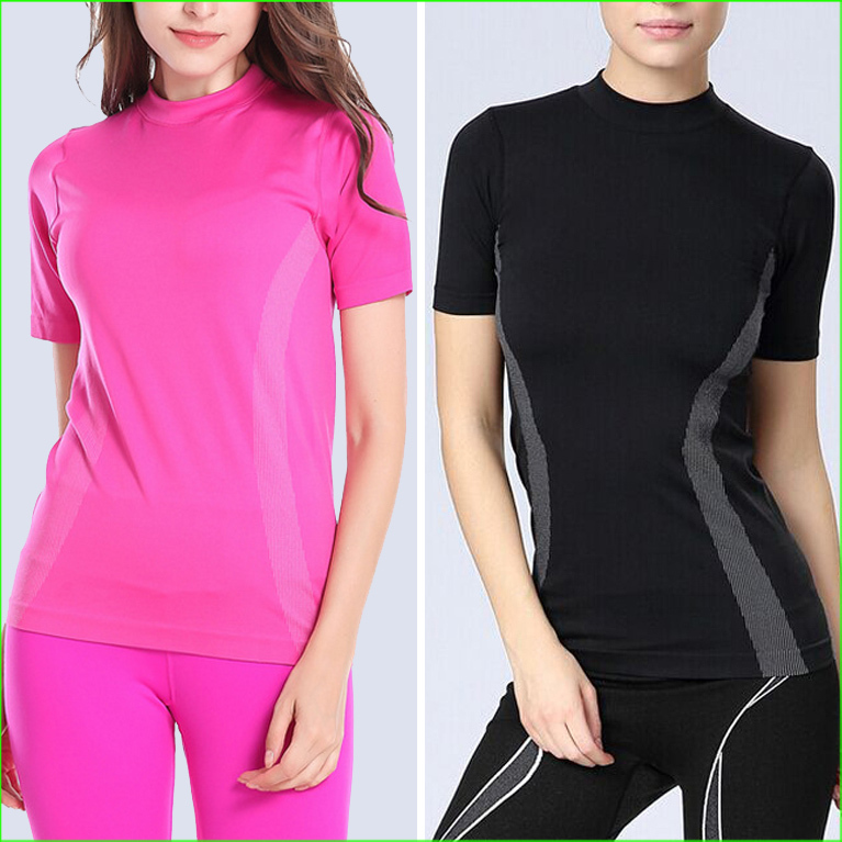 WST04 Dry Quick gym T Shirt compression tights women's Sport T Shirts Sport Wear Women Running Short Sleeve T-shirts, Black
WST04 Dry Quick gym T Shirt compression tights women's Sport T Shirts Sport Wear Women Running Short Sleeve T-shirts, Black