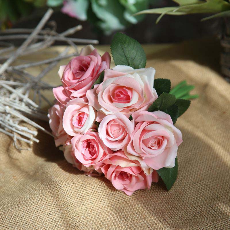 9pcs/lot Decorative Flowers Wedding Artificial Rose Bouquet Home Party Decoration Fake Silk Single Stem Floral
9pcs/lot Decorative Flowers Wedding Artificial Rose Bouquet Home Party Decoration Fake Silk Single Stem Floral