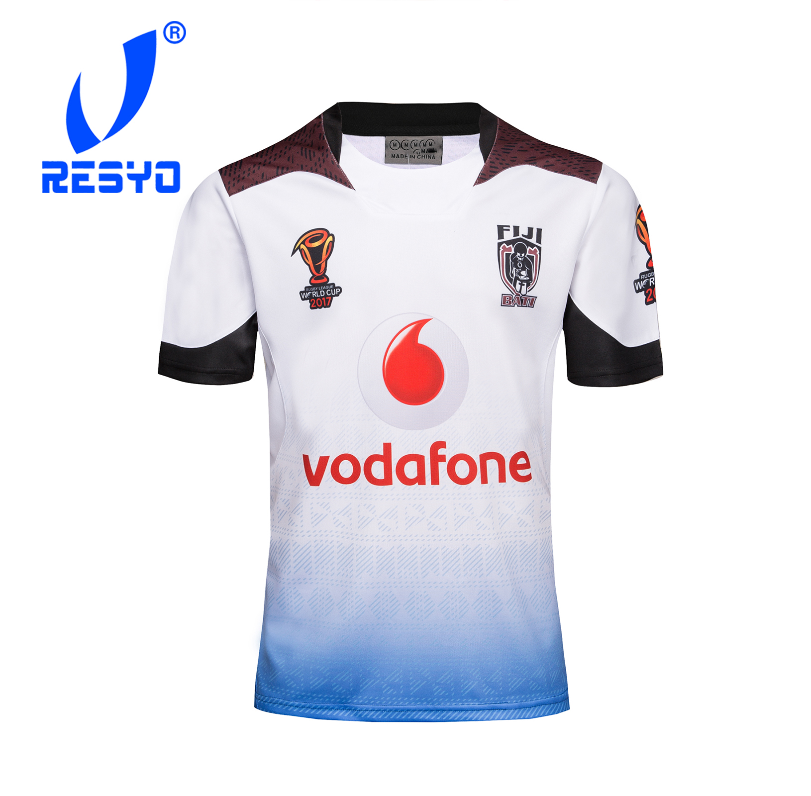 RESYO FOR 2017 FIJI BATI World Club Men's Rugby Jersey Sport Shirt S-3XL, Black
RESYO FOR 2017 FIJI BATI World Club Men's Rugby Jersey Sport Shirt S-3XL, Black