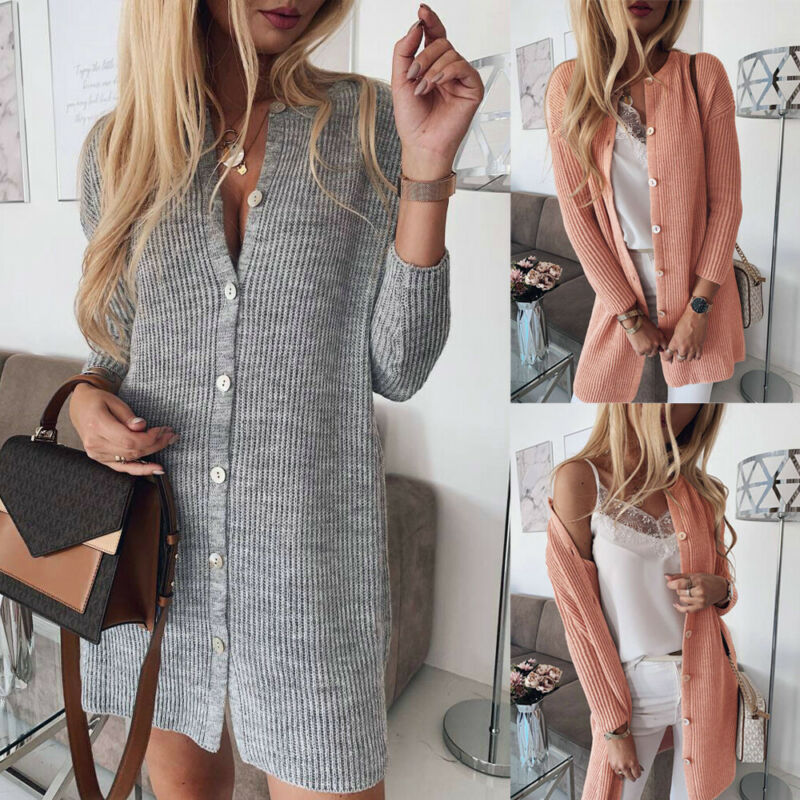 Ladies NEW Open Front Cardigan Casual Long Sleeve Smart Jacket Sweater Coat Top, Gray
Ladies NEW Open Front Cardigan Casual Long Sleeve Smart Jacket Sweater Coat Top, Gray