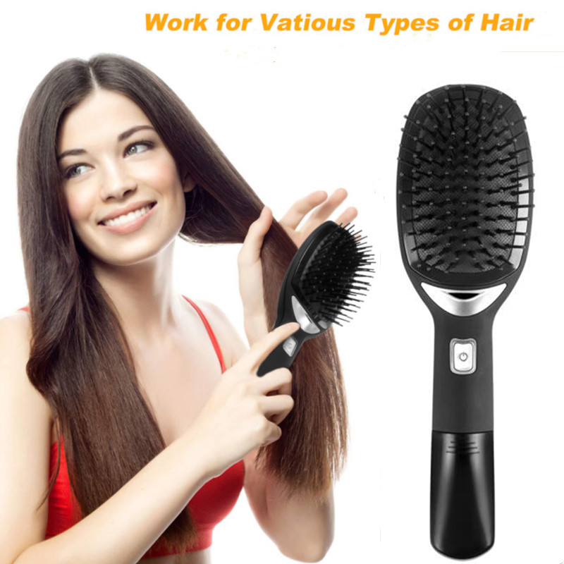 Portable Negative Ion Electric Detangling Brush Hair Curly Detangle Brush Scalp Massage Comb Loosen Knots For Wet & Dry Hair
Portable Negative Ion Electric Detangling Brush Hair Curly Detangle Brush Scalp Massage Comb Loosen Knots For Wet & Dry Hair