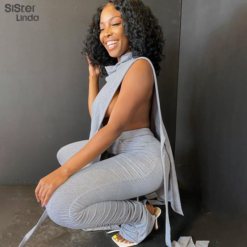 Sisterlinda Casual Solid Top Stacked Pants Two Piece Workout Activewear Suits Women Side Hollow Bodycon Overalls Outfits Autumn, Black
Sisterlinda Casual Solid Top Stacked Pants Two Piece Workout Activewear Suits Women Side Hollow Bodycon Overalls Outfits Autumn, Black