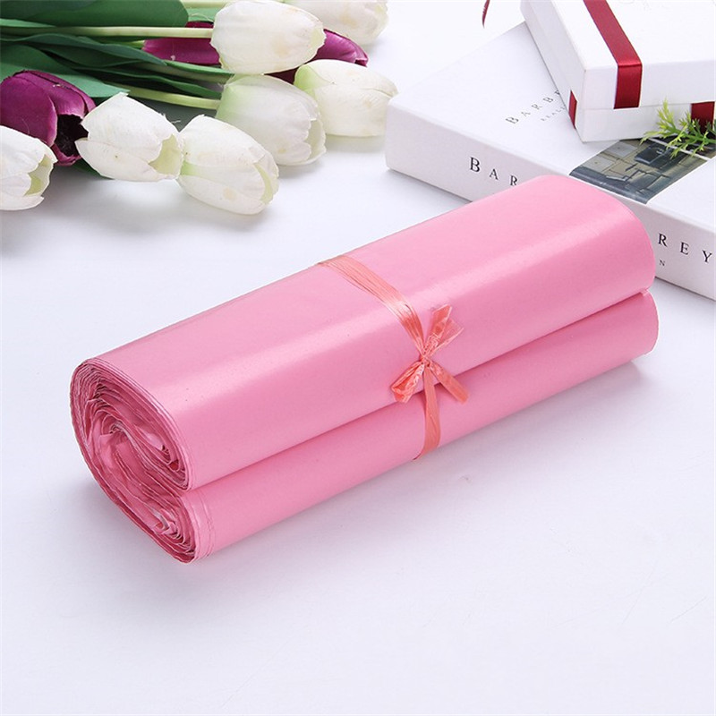 100Pcs/lot Plastic Mailer 17*30CM Pink Purple White Envelopes Bags Self-seal Adhesive Parcel Shipping Package Bag