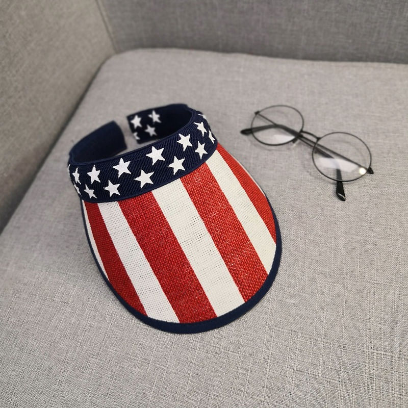 Fashion Unisex Clip-On Empty Top Sun Visor Hat Summer USA American Flags Cap Wide Brim Sun Protection Hats, White
Fashion Unisex Clip-On Empty Top Sun Visor Hat Summer USA American Flags Cap Wide Brim Sun Protection Hats, White