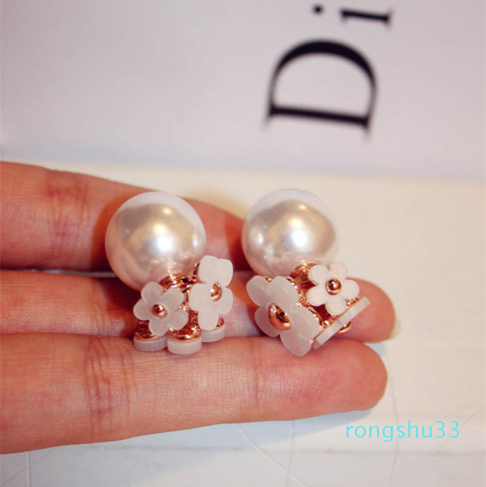 Hot Sale New fashion style earrings unique designer double sided beautiful flower pearl elegant stud earrings for woman girls
Hot Sale New fashion style earrings unique designer double sided beautiful flower pearl elegant stud earrings for woman girls